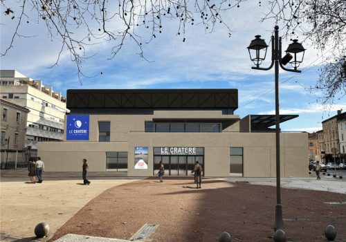 01_LECRATERE_facade parvis_blond&roux, architectes