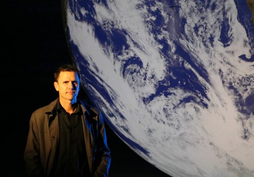 Gaia. Photo of Luke Jerram by National Environment Research Council (NERC) 2