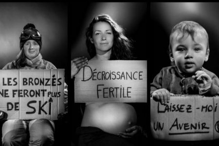je pose pour le climat
