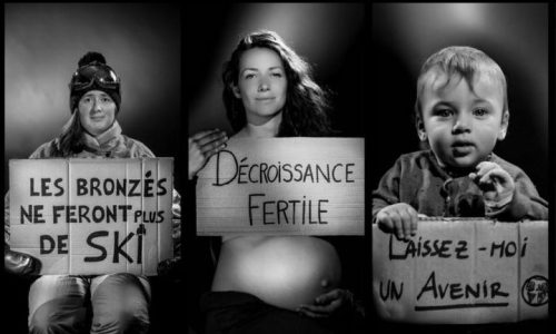 je pose pour le climat