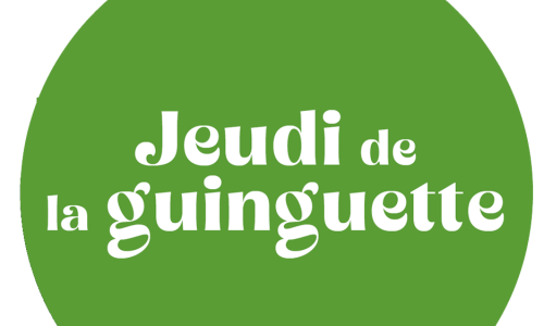 jeudi guinguette bulle texte centrée