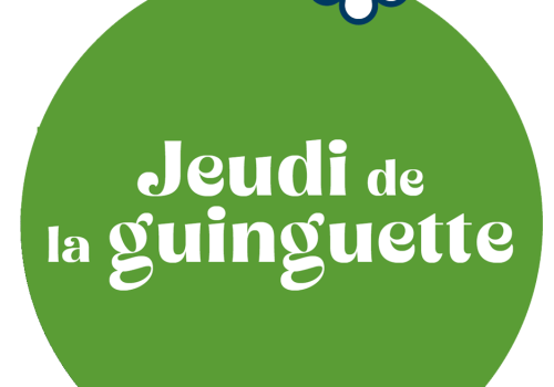 jeudi guinguette bulle texte centrée